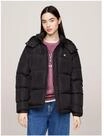 TOMMY Jeans Steppjacke, abnehmbare Kapuze, f&uuml;r Damen, schwarz, L