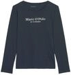 Marc O'Polo Mix + Match Loungewear-Oberteil, Langarm, Motiv, f&uuml;r Damen, blau, XS