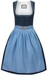 STOCKERPOINT Dirndl "Dunja", Minimal-Design, Sch&uuml;rze, f&uuml;r Damen, blau, 44