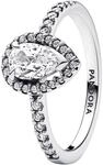 PANDORA Damen Ring, 925er Silber, SILBER, 50