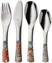WMF Kinderbesteck-Set "Forest Friends", 4-teilig, silber, 99