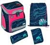 Scooli EasyFit Glow DIN - Schulranzen Set 5tlg. (Dotty Dolphin), pink, 99