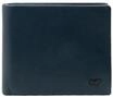 BRAUN B&Uuml;FFEL Brieftasche, Leder, RFID-Schutz, f&uuml;r Herren, blau