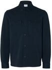 SELECTED Overshirt "Jackie", Regular Fit, Langarm, Kent-Kragen, f&uuml;r Herren, blau, L