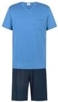 mey Shorty, Baumwolle, V-Ausschnitt, f&uuml;r Herren, blau, 3XL