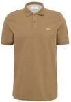 s.Oliver Poloshirt, 1/2 Arm,, Logo-Stickerei, f&uuml;r Herren, braun, S