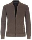 CASAMODA Strickjacke, Rundhals, Rei&szlig;verschluss, f&uuml;r Herren, beige, M