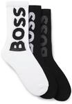 BOSS Socken, 3er-Pack, f&uuml;r Herren, wei&szlig;|schwarz, 39-42