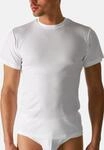 mey Unterhemd, Rundhals, uni, figurbetonend, f&uuml;r Herren, wei&szlig;, S