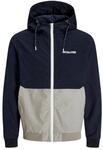 ORIGINALS by JACK & JONES Softshelljacke, Kapuze, Tunnelzug, f&uuml;r Herren, blau, L