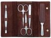 Erbe SOLINGEN&reg; Druckknopf-Etui, 5-tlg., braun