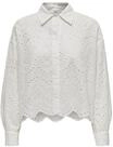ONLY&reg; Hemdbluse, Baumwolle, f&uuml;r Damen, wei&szlig;, XS