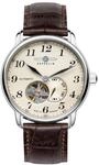 ZEPPELIN Herren Automatikuhr "7666-5", SILBER/BRAUN