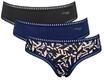 sloggi Go Crush Hipster, 3er-Pack, f&uuml;r Damen, beige|blau|schwarz, S