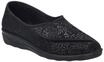 Seibel Pantoffeln "Nice 104", Klettverschluss, floral, f&uuml;r Damen, schwarz, 36