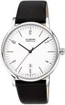 DUGENA Moderne Armbanduhr Dessau, schwarz/wei&szlig;/silber