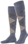 Burlington Kniestrumpf "Manchester", Argyle-Muster, f&uuml;r Herren, blau, 40-46