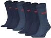 Levi's&reg; Herren Socken 6er Pack- Regular Cut Batwing, ECOM, Logo, einfarbig,...