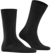 FALKE Lhasa RIB Socken, Wollanteil, Rippb&uuml;ndchen, f&uuml;r Herren, schwarz, 39-42