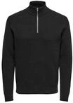ONLY & SONS Pullover PHIL Strickpullover Troyer, schwarz, S