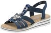 rieker Sandaletten, Kunstleder, Keilabsatz, f&uuml;r Damen, blau, 36
