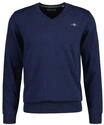 GANT Herren Pullover - CLASSIC COTTON V-NECK, Strickpullover, V-Ausschnitt,
