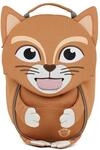 Affenzahn Kindergartenrucksack "Katze", Adressschild, f&uuml;r Kinder, braun, 99