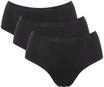 sloggi GO Daily Cotton Midislips, 3er-Pack, Elastikbund, f&uuml;r Damen, schwarz, S