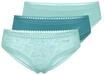 sloggi Go Crush Hipster, 3er-Pack, f&uuml;r Damen, t&uuml;rkis, XS