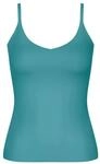 sloggi Zero Feel 2.0 Top, nahtlos, V-Ausschnitt, f&uuml;r Damen, t&uuml;rkis, XS