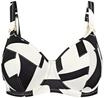 TRIUMPH Summer Allure B&uuml;gel-Bikini-Oberteil, Zierringe, f&uuml;r Damen, schwarz|wei&szlig;,