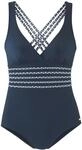 Sunseeker Badeanzug Blossom, Kreuztr&auml;ger, f&uuml;r Damen, blau, 42 B