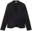 TOM TAILOR Blazer, Knopfleiste, Fronttaschen, f&uuml;r Damen, schwarz, XXL