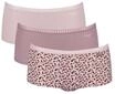 sloggi Go Crush Pantys, 3er-Pack, Spitzen-Bord&uuml;re, f&uuml;r Damen, rosa, L