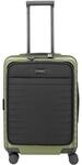 TITAN Trolley S mit Vortasche, 4-Doppelrollen, TSA-Kombinationsschloss, gr&uuml;n, 55