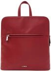 L.CREDI Cityrucksack, Magnetdruckknopf, Emblem, Damen, rot, 99