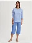 CALIDA Lovely Nights Capri-Pyjama, Baumwolle, f&uuml;r Damen, blau, M