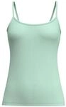 CALIDA Natural Comfort Unterhemd, Spaghettitr&auml;ger, f&uuml;r Damen, gr&uuml;n, L