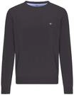 FYNCH-HATTON&reg; Pullover, Baumwolle, Rippb&uuml;ndchen, f&uuml;r Herren, grau, 3XL