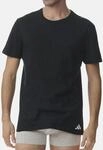 adidas Unterhemd / Shirt Kurzarm 3er Pack Active Core Cotton, schwarz, S