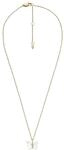 FOSSIL Damen Kette mit Anh&auml;nger, Edelstahl/Perlmutt, GOLD