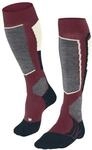 FALKE SK2 Intermediate Skisocken, mittlere Polsterung, f&uuml;r Damen, rot, 35/36