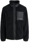 ORIGINALS by JACK & JONES Teddy_jacke, Stehkragen, f&uuml;r Herren, schwarz, L
