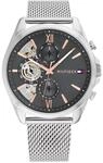 TOMMY HILFIGER Herren Chronograph "1710646", GRAU, 99