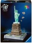 Ravensburger Iconics 3D Puzzle "Freiheitsstatue - mit Licht", 108 Teile, MEHFARBIG,