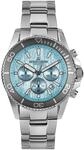 JACQUES LEMANS Herren Chronograph "1-2206", hell Blau, 99