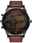 DIESEL&reg; Diesel Herrenuhr Mr. Daddy Slim mit mehreren Uhrwerken, braunes Leder,