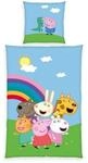 HERDING Renforc&eacute; Bettw&auml;sche "Peppa Pig", f&uuml;r Kinder, mehrfarbig, 135X200 CM