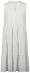 CARTOON Volantkleid, Split-Neck, f&uuml;r Damen, wei&szlig;, 34