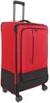 travelite 4-Doppelrollen-Trolley, Teleskopstange, TSA-Zahlenschloss, rot, 77